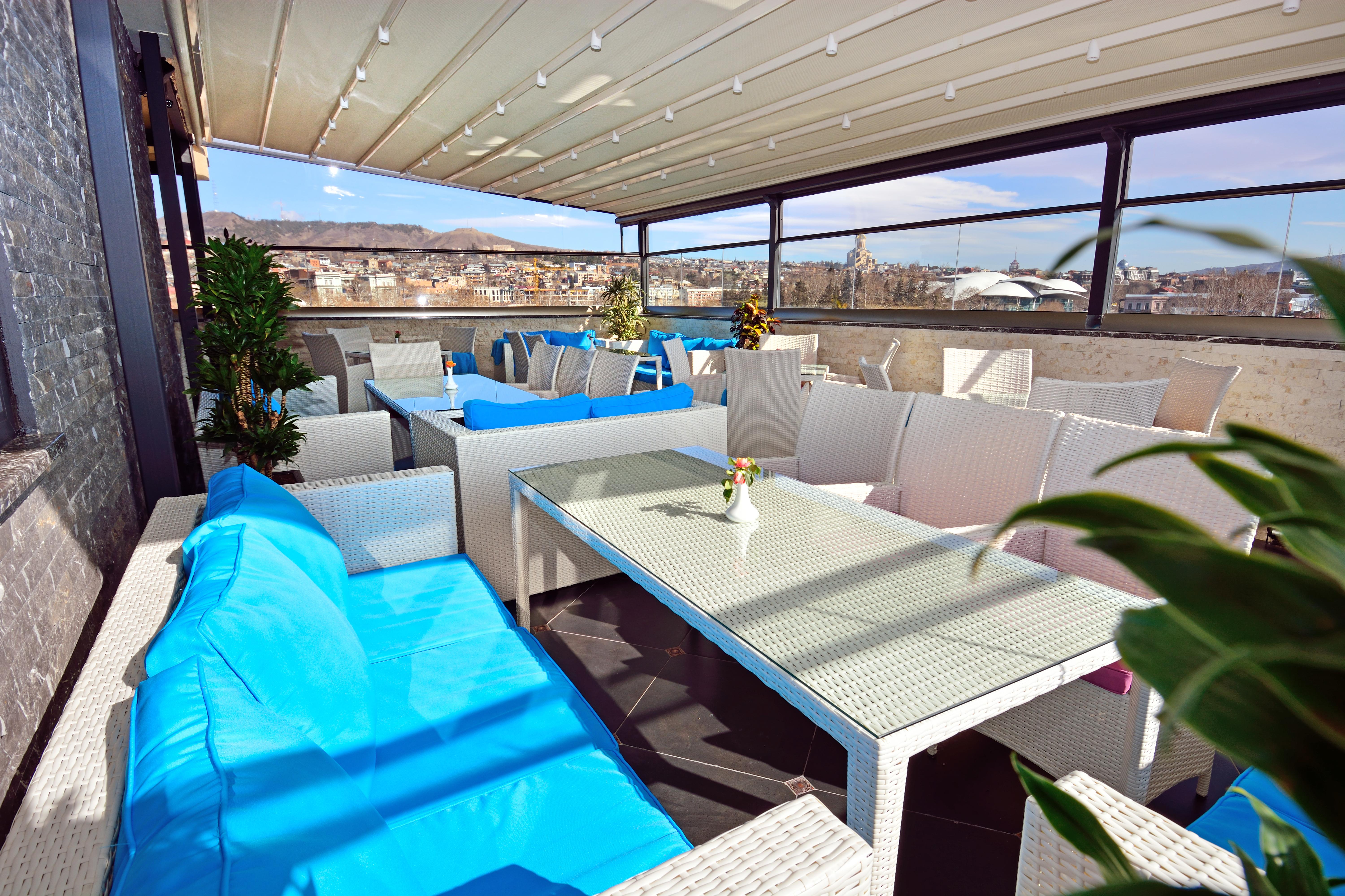 River Side Hotel Tbilisi Exterior photo A 3D rendering of a balcony